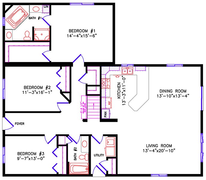 Floor Plan: 2040 Lakewood