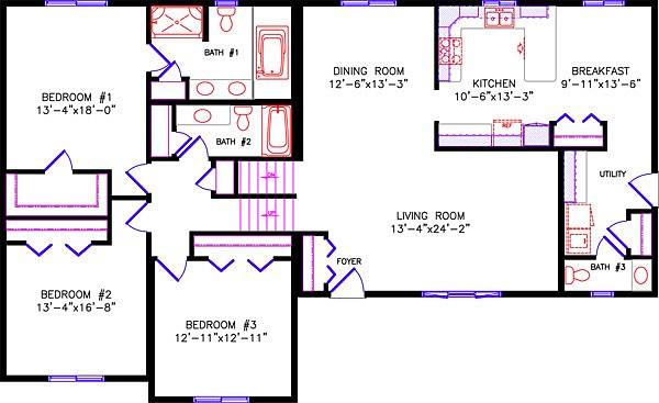 Alternate Floor Plan: 2441 Tri-Level