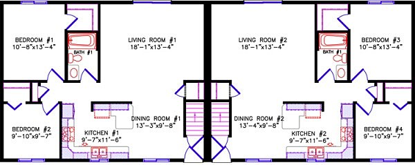 Floor Plan: 2640 Duplex