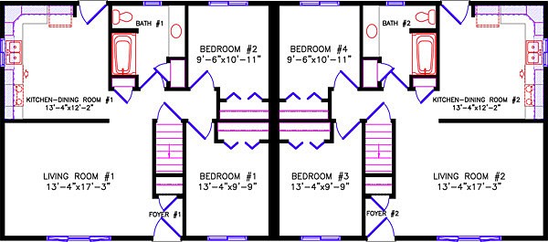Alternate Floor Plan: 2660 Duplex