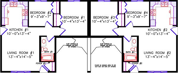 Alternate Floor Plan: 2690 Duplex
