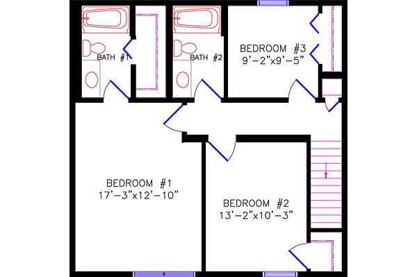 Alternate Floor Plan: 3820 Thomasville Upper Level