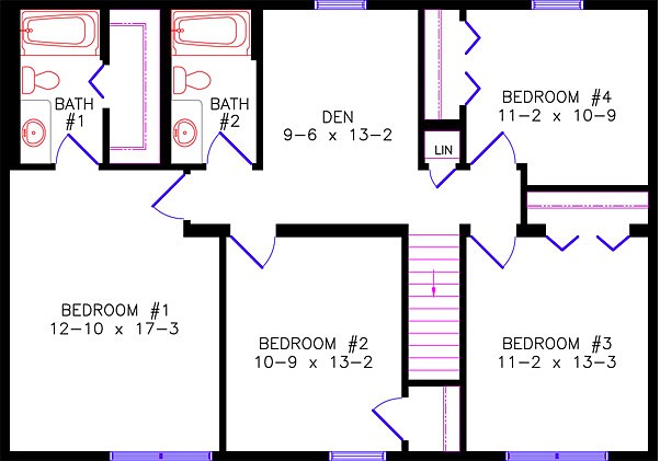 Floor Plan: 3830 Thomasville Upper Level