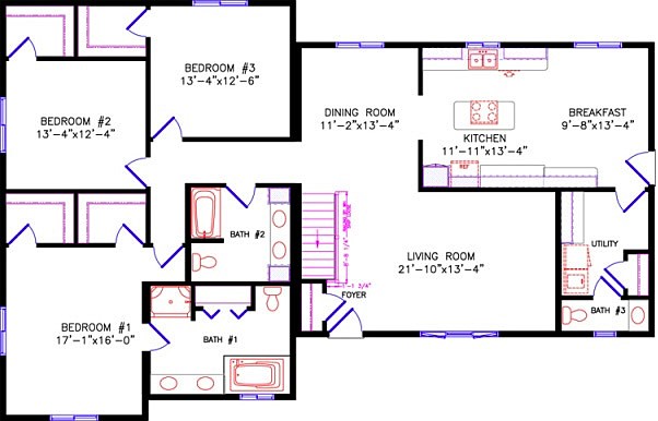 Floor Plan: 4210 Westbrook