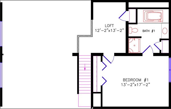 Floor Plan: 4740 Loft Upper Level