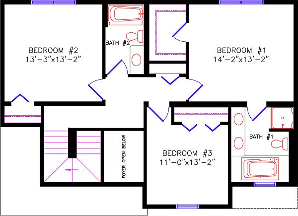 Alternate Floor Plan: 4910 Carrollton Upper Level