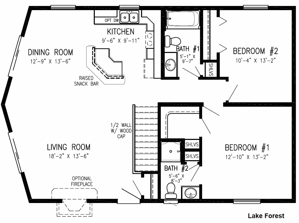 Floor Plan: Lake Forest